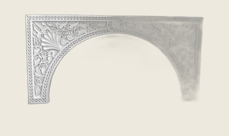 Arco de escayola (112×56×4 cm)