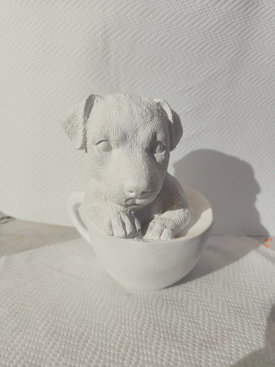 Perro Labrador en Taza