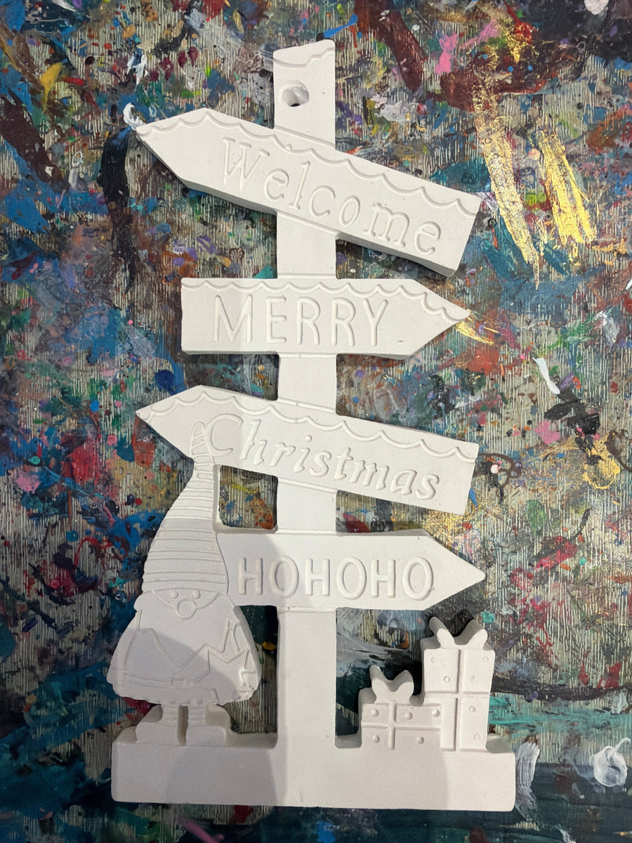 Letrero navideño