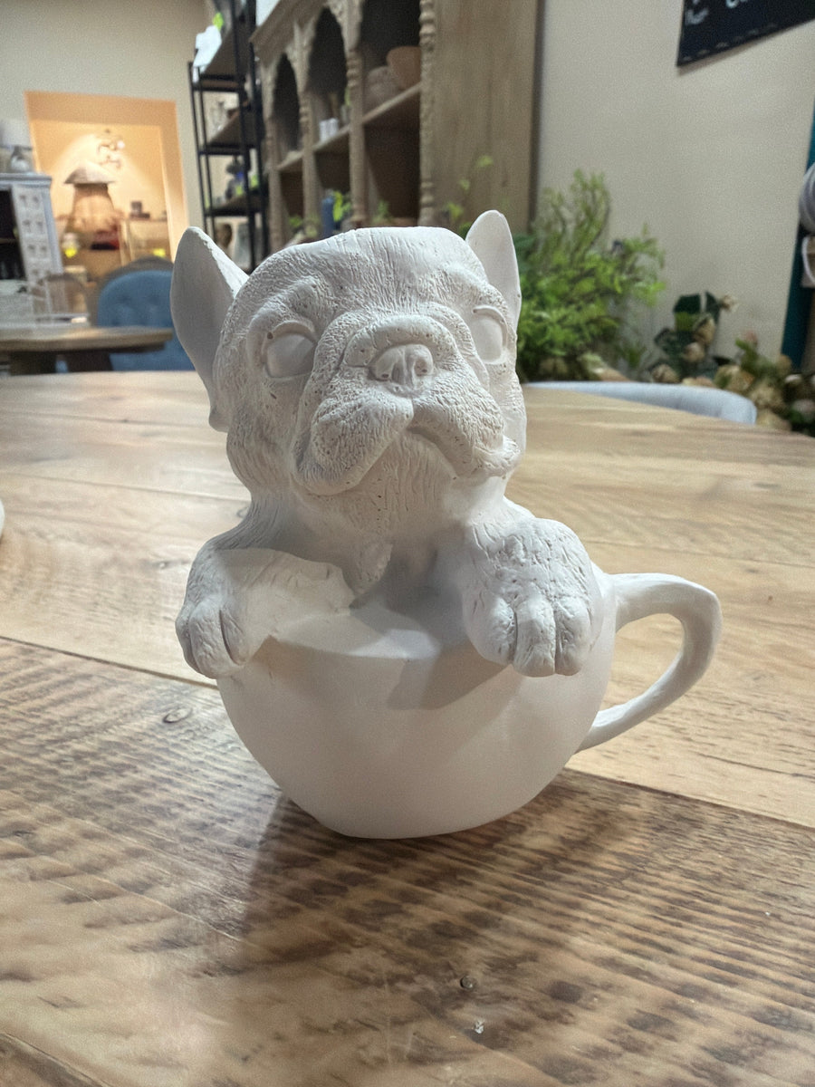 Perro Bulldog Francés en Taza