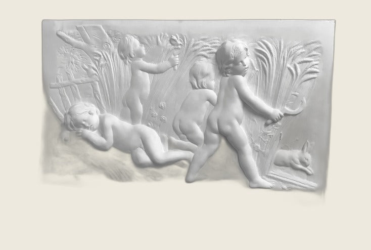 Pieza decorativa Placa Estacion Verano de escayola (89×53×4 cm)