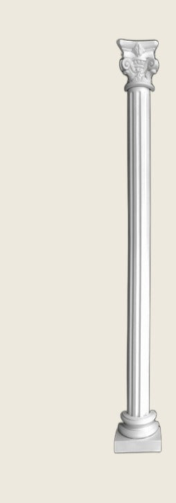 Columna Estriada Desmontada de escayola (Ø8 cm)