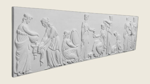 Gran Friso Escultural de escayola (120×30×3 cm)