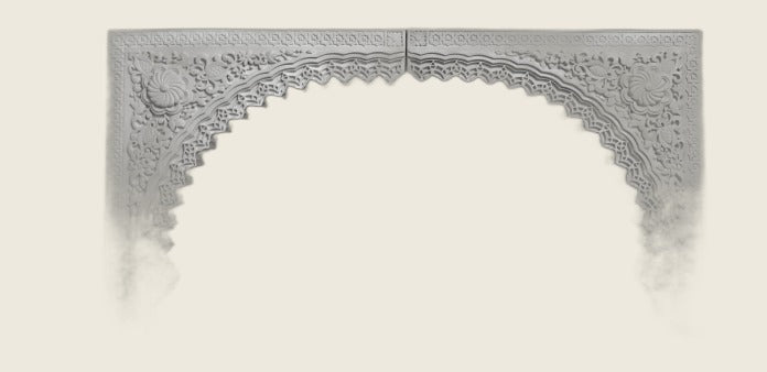 Arco Dos Caras de escayola (156×77×9 cm) · Ref. EA-0088 · Precio mayorista