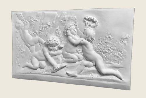 Pieza decorativa Placa Estacion Primavera de escayola (89×53×4 cm)