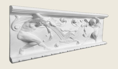 Friso Bis de escayola (1,5×28,5×60 cm)