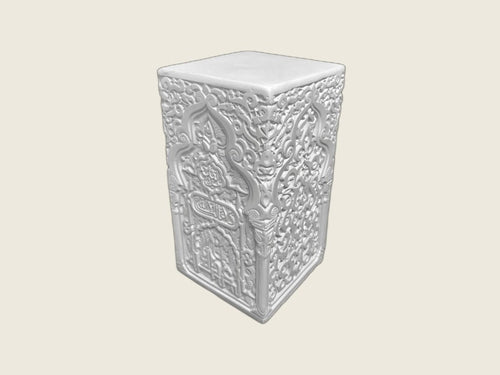 Cubo Yesería Nazarí de escayola (40×21×21 cm)