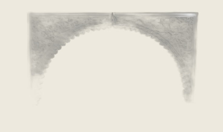 Arco Dos Caras de escayola (140×79×6 cm)