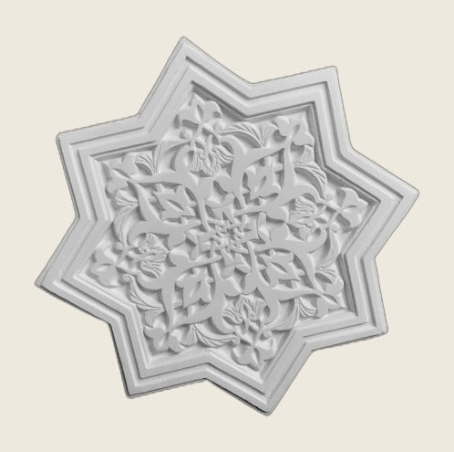 Plafón de escayola (46×46×3 cm)