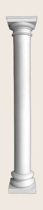 Columna Lisa Capitel de escayola