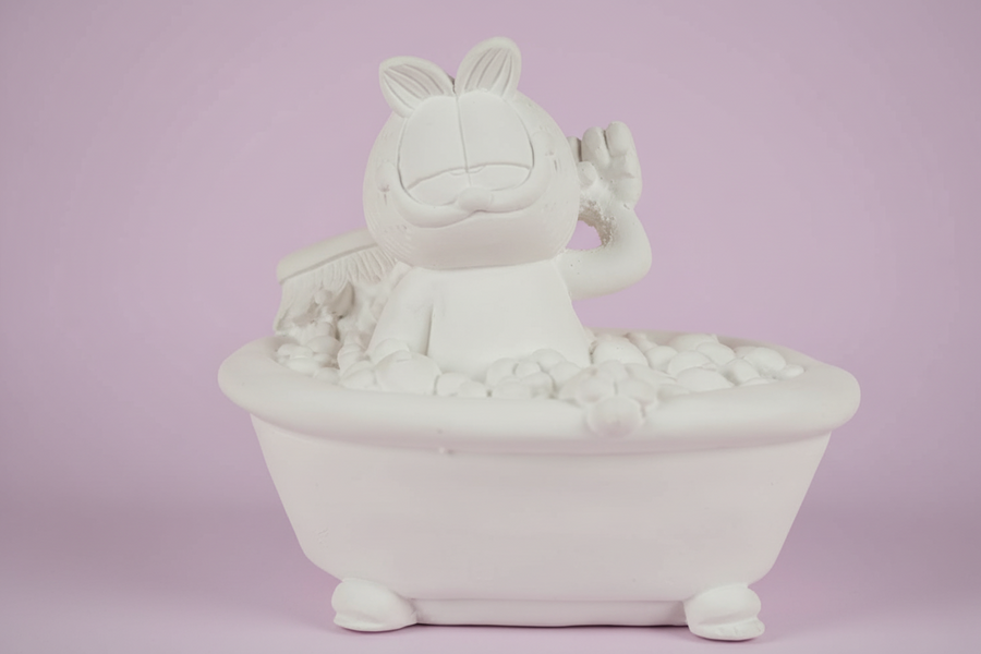 Garfield en la bañera [EXPERIENCIA]