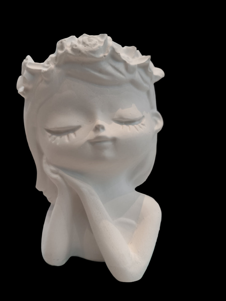 Maceta Niña Pensando [LLEVAR]