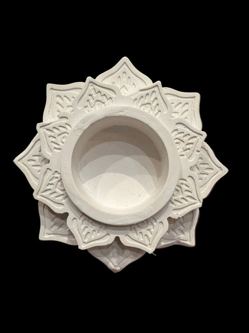 Portavelas Flor de Loto Plana [LLEVAR]